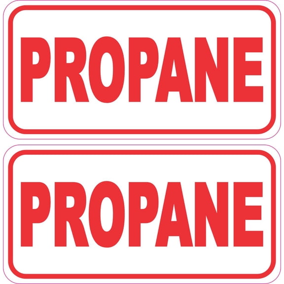 StickerTalk Propane Vinyl Sticker Sheet, 4 inches x 2 inches