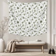 thumbnail image 5 of Sage Green Spring Floral Tapestry for Bedroom Wall Hanging Tapestry, Summer Botanical Elegant Ceiling Backdrop Tapestries Poster Blanket Wall Decor for Teens Room Living Room Dorm 59" x 90", 5 of 8