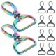 thumbnail image 1 of Durable D Ring Key Chains Bulk 10pcs Keychain Buckles for DIY Crafts Portable Strap Clips for Handbags Purses Accessories, 1 of 5