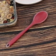 thumbnail image 3 of Cuchara de silicona para la cena, cuchara de mesa, cuchara de postre, utensilios para cocina, restaurante, color rojo rosa, 3 of 4