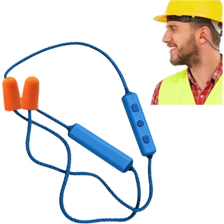 Earplugs for Work, Noise Suppression Ear Plugs Earphone, Headphones with Mic and Controls for Construction Sites, Noisy Places