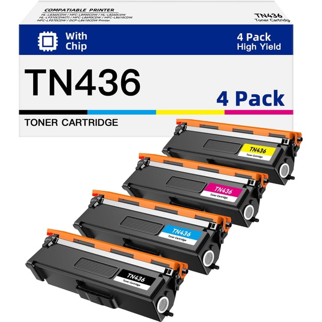 Cartucho de tóner belietop TN436 de alto rendimiento compatible con Brother
