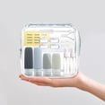 thumbnail image 4 of Micebay Silicone Travel Bottles, Leak Proof Toiletry Containers for Shampoo, Conditioner & Lotion, Grey, 4 of 8