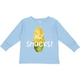thumbnail image 3 of Inktastic Aw, Shucks Corn on the Cob Humor Boys or Girls Long Sleeve Toddler T-Shirt, 3 of 5