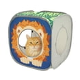 thumbnail image 1 of Kitty City Safari Play Cubee, Cat Cube, Play Kennel, Cat Bed, Jungle Cat House, 1 of 7