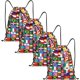 thumbnail image 1 of Mochila VentDepot GloFlagsLace 4 Piezas Capacidad 10 kg estampado de banderas Deportiva con cordones, 1 of 1