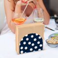 thumbnail image 3 of Yayeee Napkin Holder for Table Kitchen Paper Tissue Organization, Navy Blue Baseball Pattern, 3 of 8