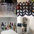thumbnail image 6 of 2/3/4 Fans Panels Screen Folding Clear Earrings Studs Display Rack Necklace Jewelry Shelf Stand Holder Organizer Storage Box 5B-300 Holder, 6 of 6