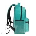 thumbnail image 3 of Disketp Teal Turquoise1 Mochila Estampada para Hombre y Mujer – Mochila Ligera Clásica con Múltiples Bolsillos para Universidad, Trabajo y Viajes-One Size, 3 of 5