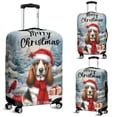 thumbnail image 2 of Merry Christmas Basset Hound Enjoys Woofmas Winter Xmas Holiday Travel Luggage Cover Bassets Dog Breed Lovers Gifts Idea Suitcase Dust Protective Decor - 02022, 2 of 5
