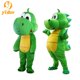 thumbnail image 2 of Disfraz de mascota de dinosaurio verde, dragón verde de hierba, personaje de animación que camina, tocado, ropa de muñeca para adultos, 2 of 5