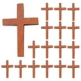 thumbnail image 1 of MasteelfCA 25pcs Small Wooden Crosses Small Cross Pendant Mini Cross Charms DIY Craft Decors, 1 of 8