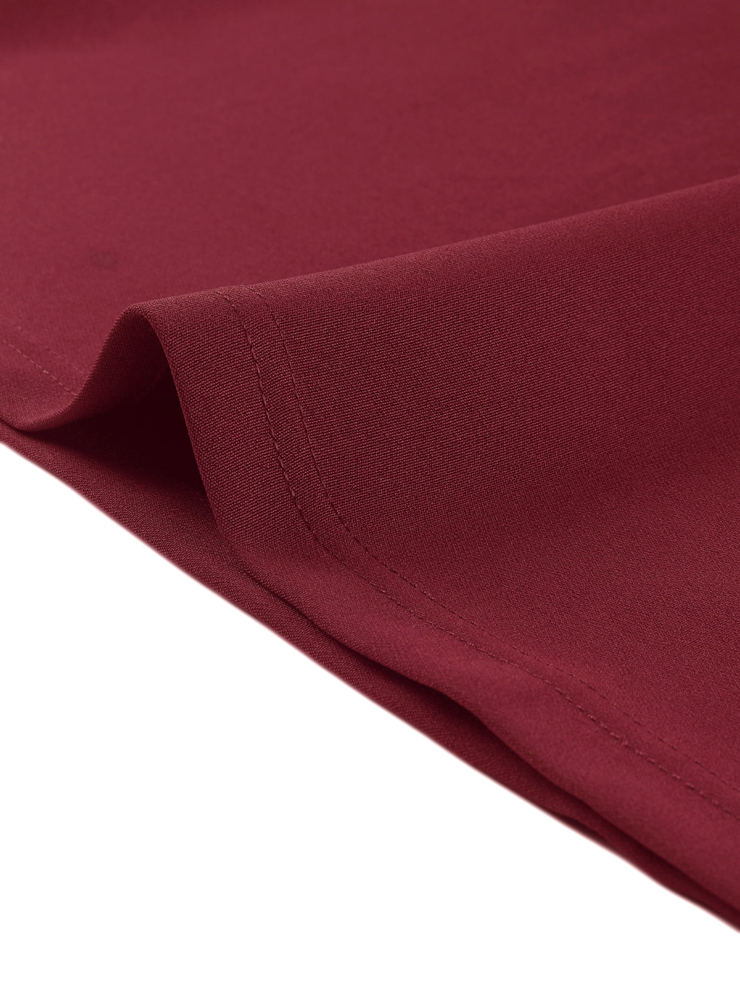DARING DIVA Women's Knee Length High Waist Bodycon Suit Skirt Large Burgundy