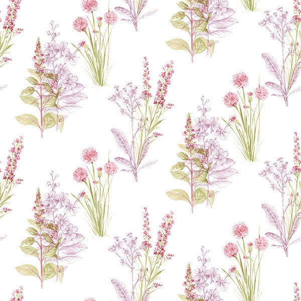 Concord Wallcoverings Textured Wallpaper floral Featuring flowes leaves