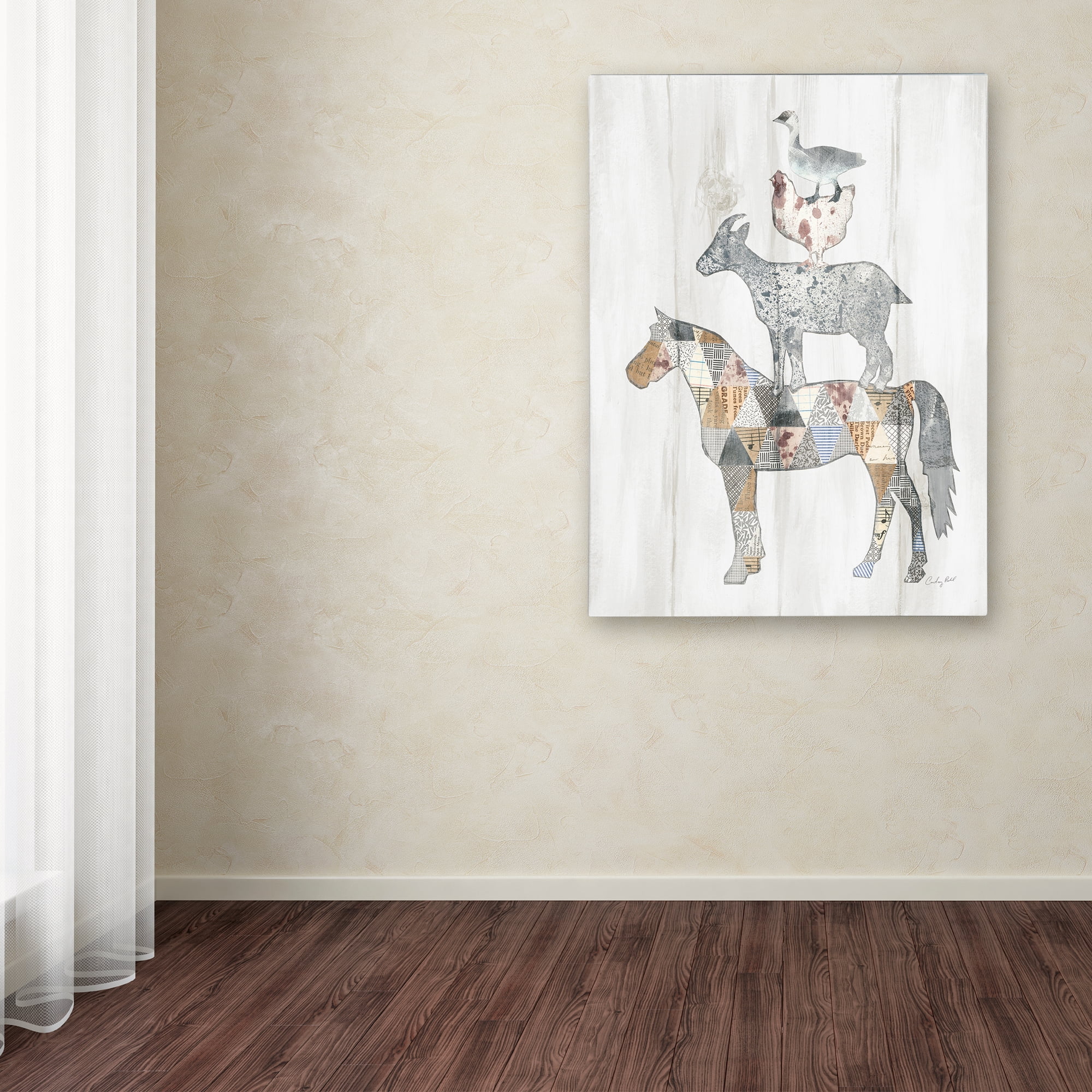 Trademark Fine Art 'Farm Family II' Canvas Art by Courtney Prahl