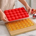 thumbnail image 3 of 24 Cups Silicone Muffin Pan Mini Cupcake Pan, Nonstick Food Grade Silicone Baking Pan 1 Pack (Red), 3 of 3