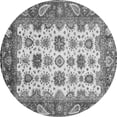 thumbnail image 1 of Ahgly Company Indoor Round Abstract Gray Modern Area Rugs, 8' Round, 1 of 4