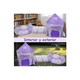 thumbnail image 4 of Carpa Casita Para Niñas Con Túnel Alberca De Pelotas 3 En 1 morado blanco, 4 of 5