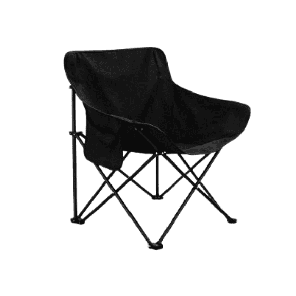 Silla Para Camping Playa Pesca Plegable De Lona Impermeable Negro