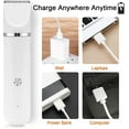 thumbnail image 4 of Pet Clippers Kit，Pet Clippers Grooming Kit Hair Clipper-Low Noise Paw Trimmer- Rechargeable - Cordless Silent Nail Sharpener Shaver, 4 of 5