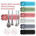 thumbnail image 2 of Silicone Makeup Brush Drying Rack with Suction Base Food-Grade Soft Elastic Cosmetic Brushes Drying Holder, 2 of 7