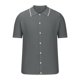 thumbnail image 5 of Playeras Elvqul Hombre Casual Gris Manga Corta Liso Solapa, 5 of 6