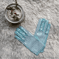 thumbnail image 4 of MEICHEN Women's Sparkling Sequin Dance Gloves Clothing Halloween Glitter Short Gloves, 4 of 4