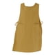 thumbnail image 3 of Delantal para cocinar, hornear, lavar platos, resistente al aceite, con 2 bolsillos, babero alto para Amarillo, 3 of 9