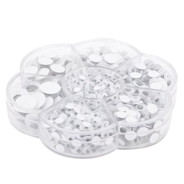 Parts Eye 800PCS 4 / 5 / 6 / 7 / 8 / 10 / 12mm Plastic Toy Eyes Black And White Moveable Eyeball DIY Accessories