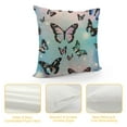 thumbnail image 4 of Shiartex Butterfly Pillow Case Cushion Cover Girly Butterflies Print Throw Pillow Cover Girls Colorful Rainbow Decorative Throw Pillowcase for Sofa Glitter Decor Cushion Case (No&nbsp;Glitter), 4 of 5