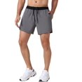thumbnail image 1 of HAHADAXA Men Sports Shorts with Pockets Tower Loop Quick Dry Basketball Running Cycling Fitness Shorts, 1 of 5