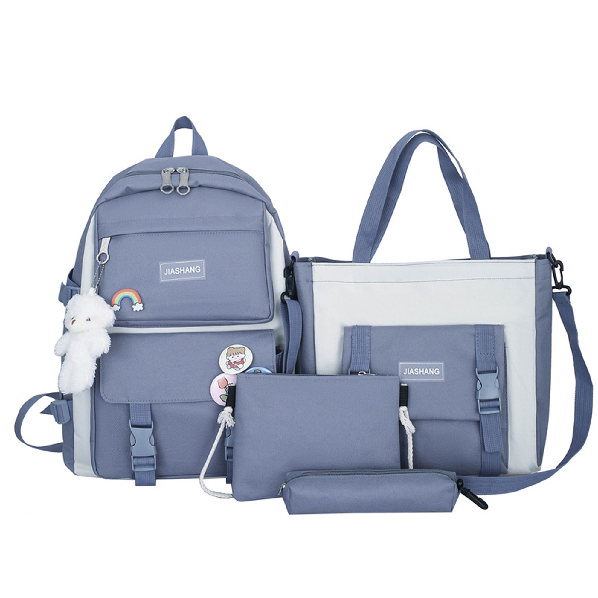 4 Piece Set Backpacks New Fashion School Bags For Teenage Girls