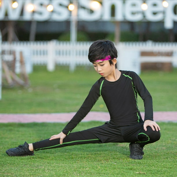 Mallas para niños, ropa de entrenamiento de equipo, traje de baloncesto, fútbol, deportes, correr, ropa de secado rápido transpirable de alta elasticidad