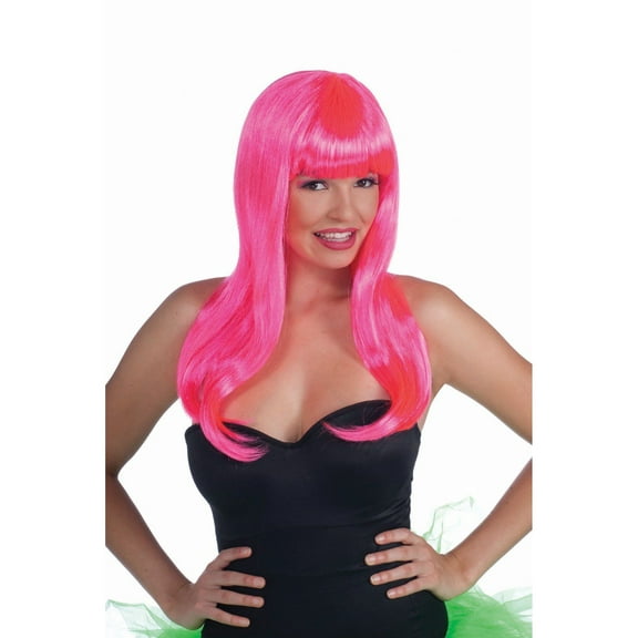 Wig - Neon Long - Pink