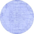 thumbnail image 1 of Ahgly Company Machine Washable Indoor Round Abstract Blue Contemporary Area Rugs, 8' Round, 1 of 4