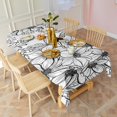 thumbnail image 2 of Pioneer Flower Floral Print Pattern Rectangle Tablecloth 60"x120",Waterproof Polyester Rectangle Table Cloth, Wipeable Spillproof Polyester Tablecloth for Dining, Camping, Indoor and Outdoor, 2 of 6