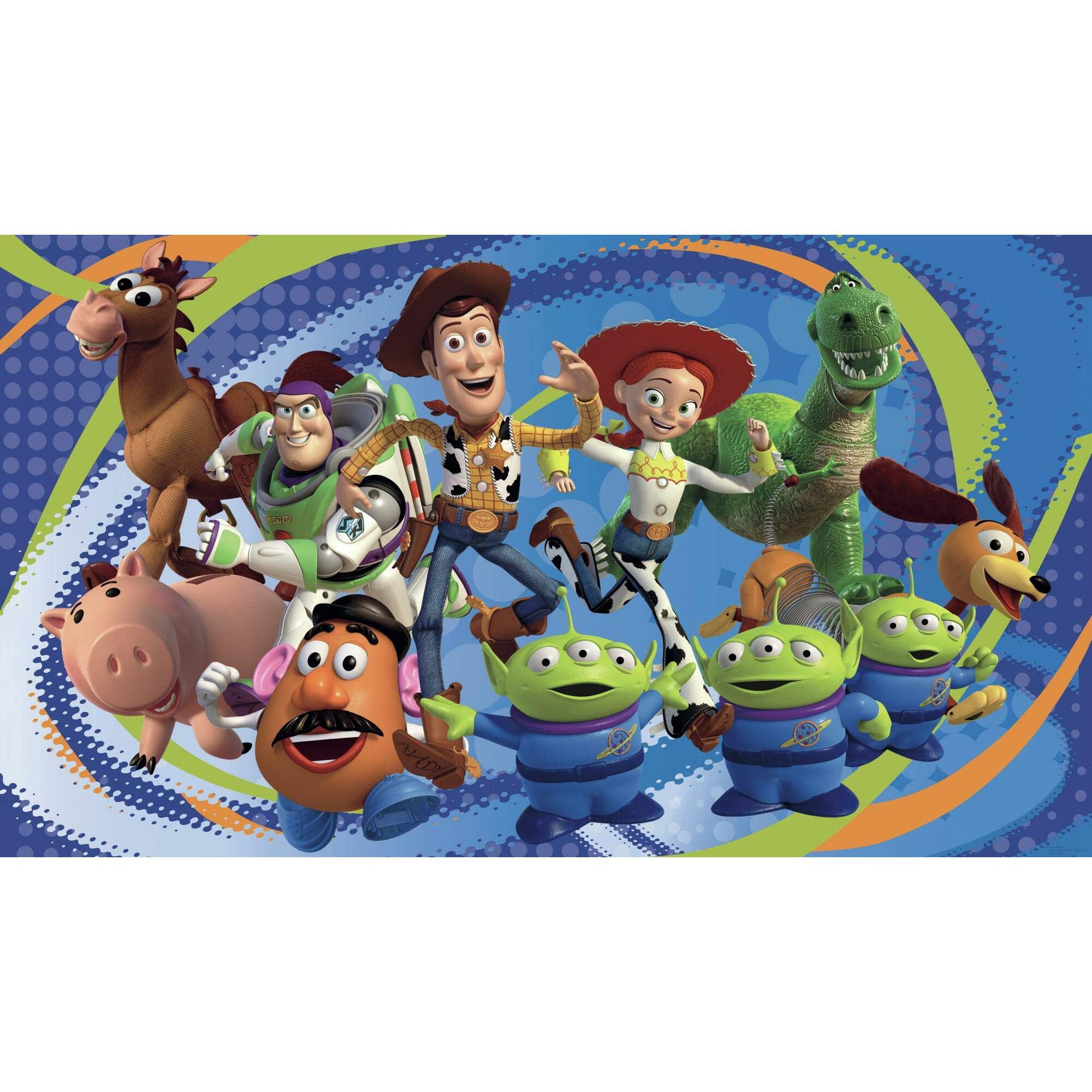 RoomMates JL1204M Toy Story Spray and Stick Removable Wall Mural 10.5 ft.  x ft.