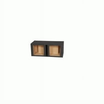 15 in. Dual Square Vented Subwoofer Speaker Enclosure Box, Grey