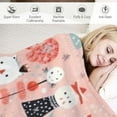 thumbnail image 3 of HENGT Blanket Christmas Snowman Pink Color Xmas for Boy Girl Newborn Toddler Infant Nursery Throw Blankets Double Layer Comfy Soft Plush Stroller Crib Quilt, 3 of 6