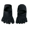 thumbnail image 3 of Calcetines de cinco dedos antideslizantes transpirables finos accesorios de ropa de algodón tobillo punta Negro, 3 of 9