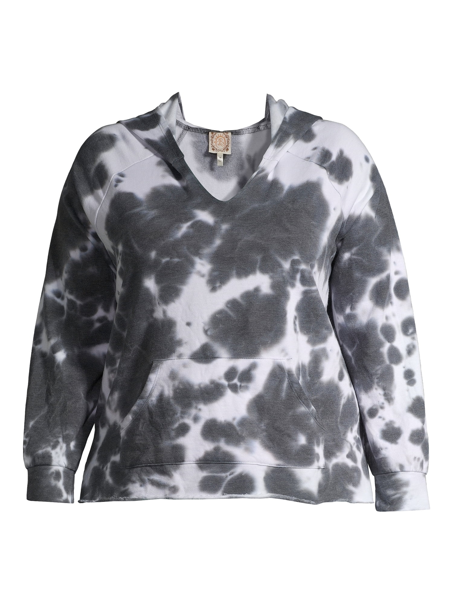 Tru Self Women's Plus Size Frayed Hem 