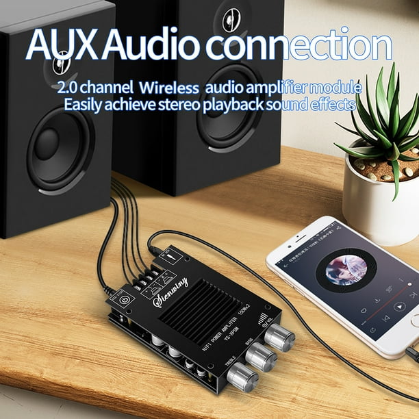 Módulo De Placa De Amplificador De Potencia De Audio Placa Amplificadora De Potencia De Audio Ys-Xpsm 150Wx2 Tda7498E Ajuste De Graves Agudos Kuymtek Para estrenar