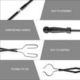 thumbnail image 3 of Fire Pokers Set for Fireplace,32 Inch Solid Steel Fire Pit Campfire Poker with Blow Poke Function Set, Heavy Duty Fireplace Poker Wood Stove Fire Pit Tools, 3 of 5
