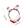 thumbnail image 3 of Tainini Christmas Polyester Earmuffs, Cartoon Santa Snowman Ear Muffs Ear Warmers Winter Ear Muffs Covers Tainini, 3 of 6
