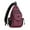 Wine Red, variant on Sling Backpack Canvas Crossbody Hiking Daypack Bag with Anti-theft Pocket