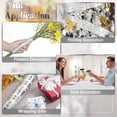 thumbnail image 6 of Tunhigl Table Runner - Sequin Glitter Foil Metallic Thin Mesh Runner Roll 30 ft - Gauze Table Runner with Floral Bouquet Strap for Wedding, Holiday, Christmas, Party, Banquet, Home Decor Silver, 6 of 7