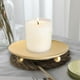 thumbnail image 5 of Bandeja portavelas de hierro dorado de 2 piezas, base para velas aromáticas de regalo, accesorios para velas para decoración de bodas y Navidad, 5 of 6
