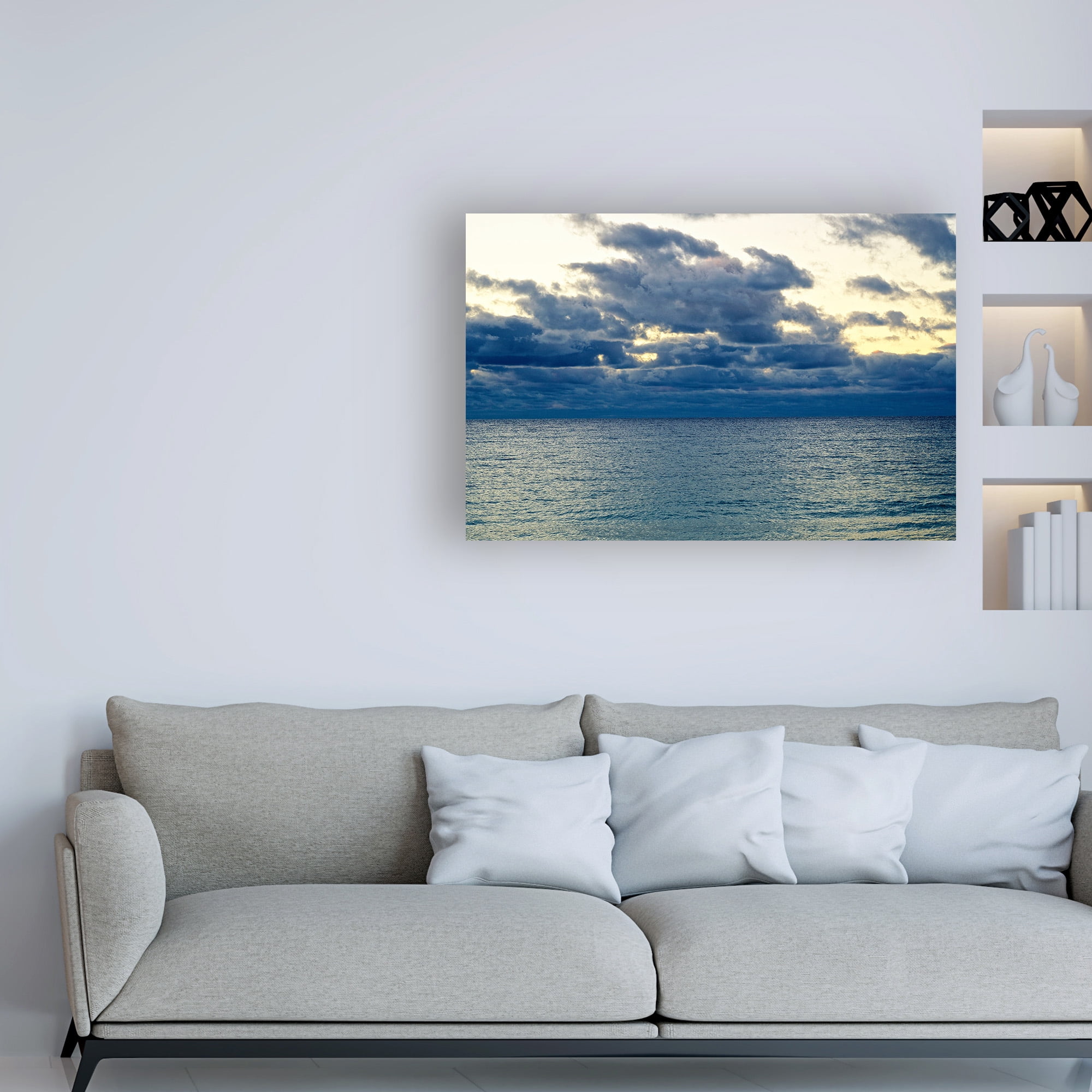 Trademark Fine Art 'Indian Ocean Blues' Canvas Art by Deborah Loeb Bohre