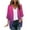 Hot Pink, variant on Ashirexll Cardigan for Women, Summer Fall Plus Size Gradient Soft Casual Mid Sleeve Jacket Cardigan Swimsuit Cover Up Gray B S