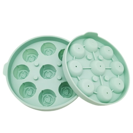 

3D Silicone Rose Shape Ice Cubes Tray Multipurpose DIY Ice Ball Stencil
